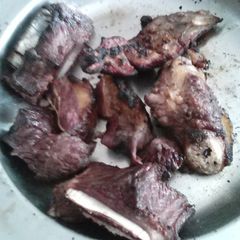 A picture of Roasted Meat (nyama choms).