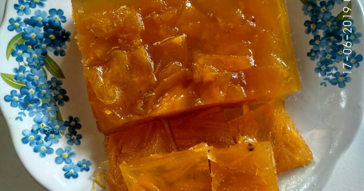Resep Agar agar labu😊 oleh Luluk Mukharomah - Cookpad