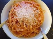 A picture of spaghetti and mince