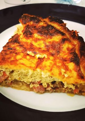 Une photo de 🍽️Quiche lardons oignons 🍽️