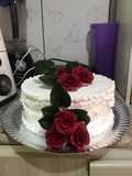 Torta de cumpleaños con chantilly