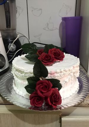 Una foto de Torta de cumpleaños con chantilly