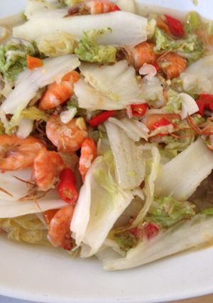 Foto resep Sawi Putih Udang