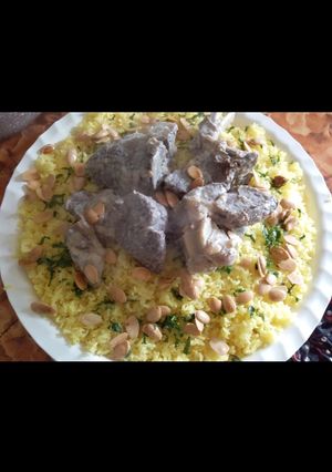 صورة لوصفة منسف لحمة 💕💕