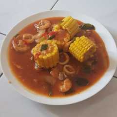 รูปของ Seafood Tumpah Saus Padang