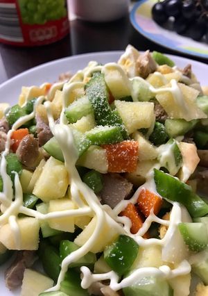 Hình của món Salad hạt lựu.