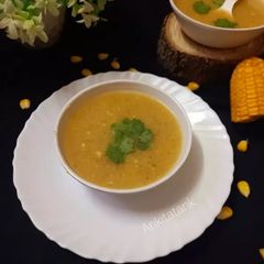 Corn soup A picture of Corn soup.