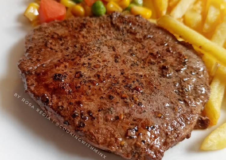 Langkah Mudah untuk meracik Beef Steak (Simple Banget!) Anti Gagal