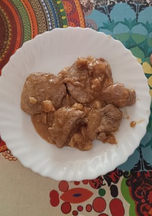 Una foto de Solomillo de cerdo al ajillo (fácil)