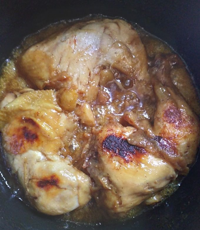 Una foto de Pollo con miel