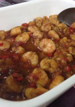 Foto resep Udang Saus Padang