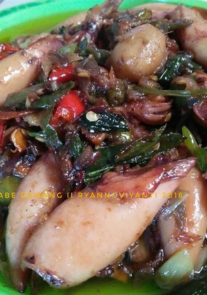Foto resep Tumis cumi cabe bawang pedas