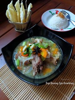 Foto resep Sop Bening Iga & Tulang Kambing khas Jakarta