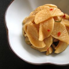 Extra Crunchy Pickled Daikon A picture of Extra Crunchy Pickled Daikon.