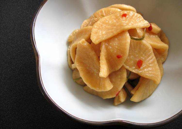 Simple Way to Make Award-winning Extra Crunchy Pickled Daikon