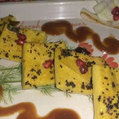A picture of Samak rice katli.