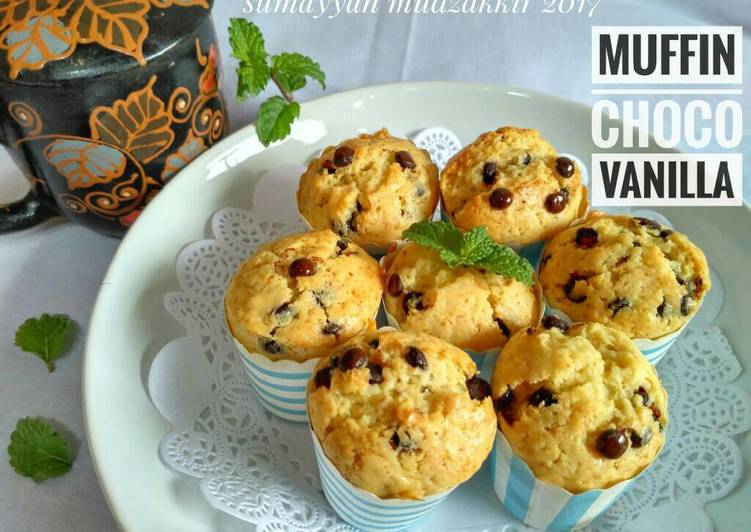 Bagaimana Membuat Muffin choco vanilla, Lezat