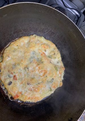 Una foto de Soufflé rápido de verduras