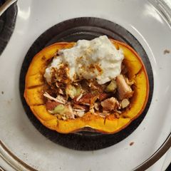 A picture of Quick Whole Pumpkin Bowl Stew.