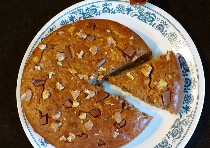 Eggless Banana Cake Recipe