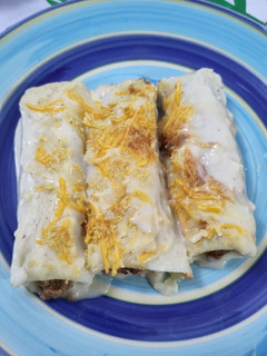 Una foto de Canelones de "carne" vegana