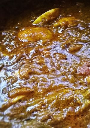 A picture of Spicy egg curry.