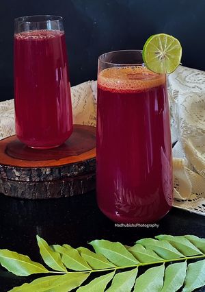 A picture of Beetroot Carrot Juice.