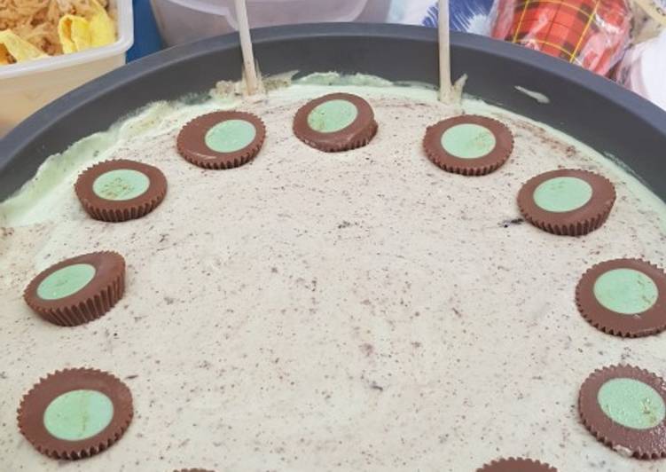 Mint Chocolate Cheesecake (No Bake)