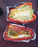 Pimientos rellenos a la parrilla! Imperdibles.