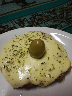 Una foto de Pizza de carne,sin harina