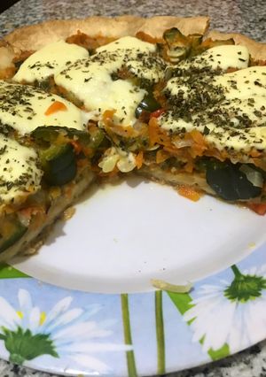 Una foto de Tarta de zapallitos 💚