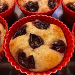 TudatosantESZEM túrós-meggyes muffin (gm is készíthető, fogyókúrába illeszthető, este is ehető)