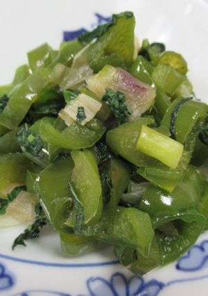 紫蘇葉煮青椒 的食譜成品照片