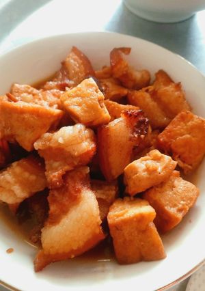 Hình của món Thịt kho đậu.