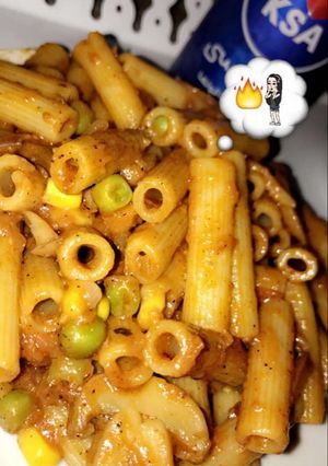 صورة لوصفة مكرونه خضار