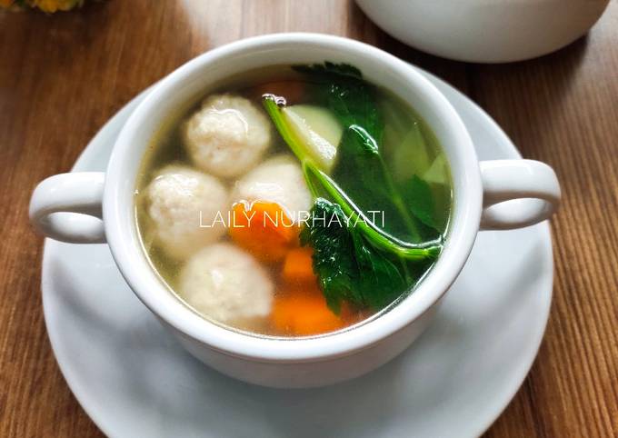 Anti Ribet, Membuat Chicken meatball soup Anti Gagal