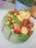 Ensalada de alubias y melón