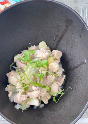 Una foto de 🐟 Ceviche de corvina Express 🐟