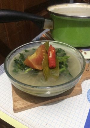 Foto resep Bobor selada air(Selada air masak santan)