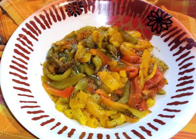 Peperonata con friggitrice ad aria