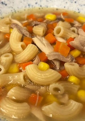 Foto resep Sup Ayam Macaroni Jagung Wortel