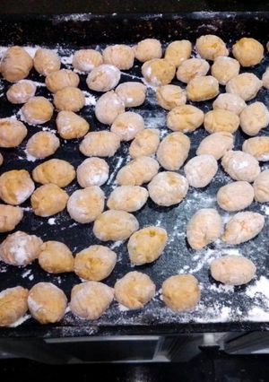 Una foto de Ñoquis de zapallo con harina de avena