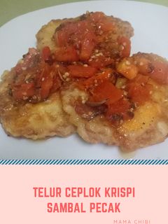 Foto resep Telur ceplok krispi Sambal Pecak
