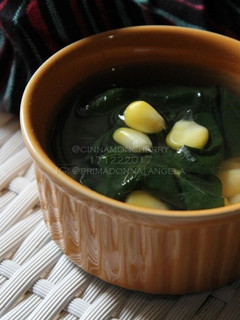 A picture of Sayur Bening (Indonesian Clear Soup).