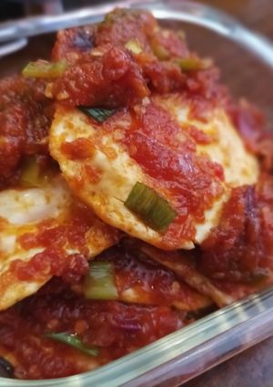 Foto resep Telor Ceplok Pedas 🌶🍅