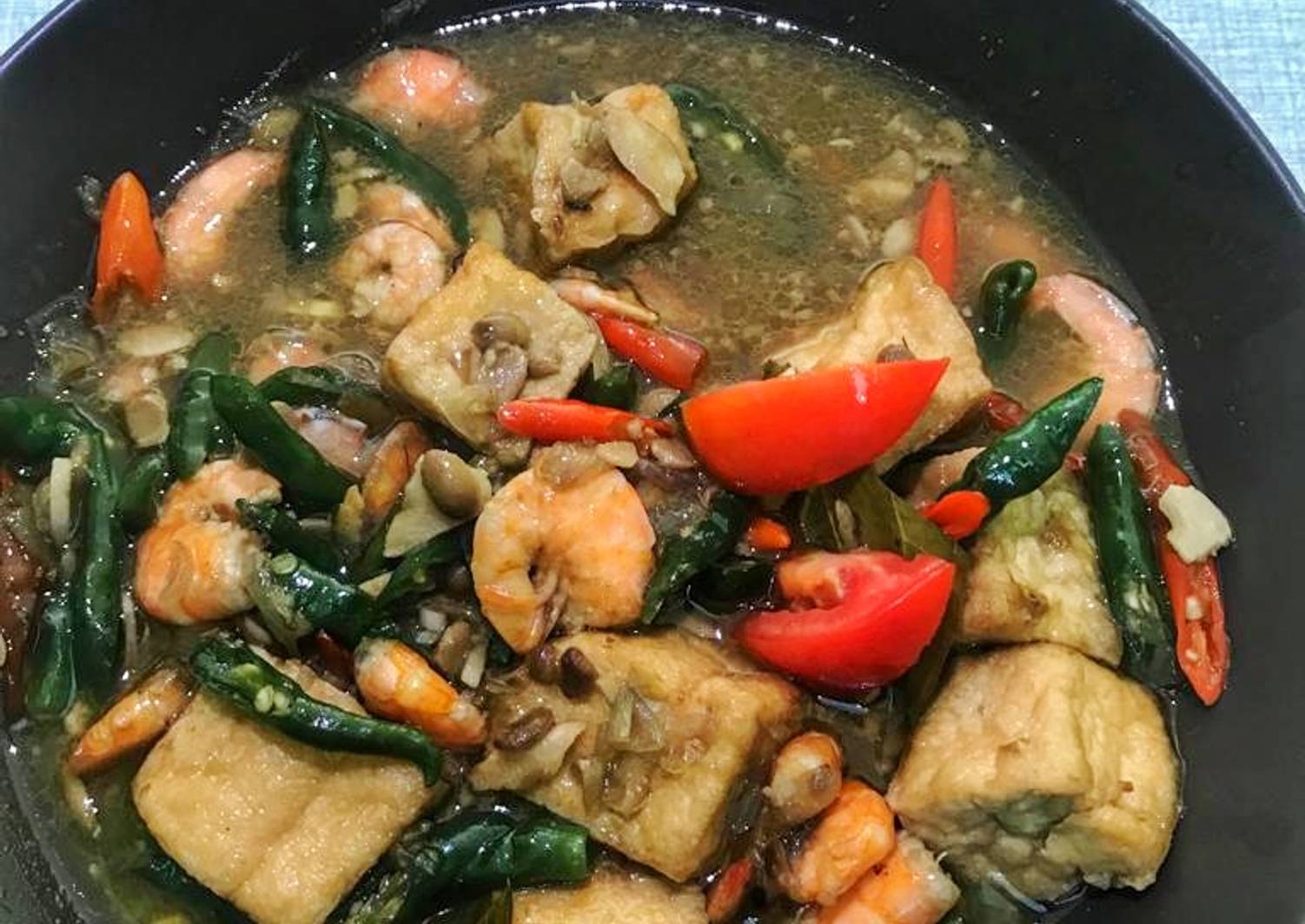 Resep Tauco Medan Udang Cabe Ijo Oleh Zakia Zhaqnaz Cookpad