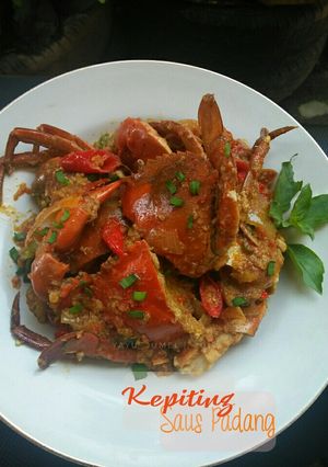 Foto resep Kepiting Saos Padang, simple (dg bumbu dasar merah)