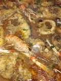 Suquet de corvina con cigalas y calamares