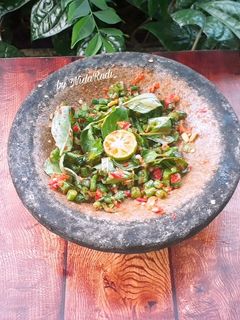 Foto resep Pencok Kacang Panjang (Sambal Mentah)