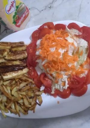 عکسی از دستور کدو و سیب زمینی سرخ شده